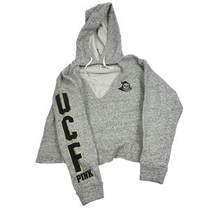 UCF Knights Sweater Womens Small Pink Pullover Hoodie Sweatshirt Cutout Football